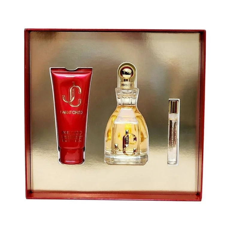 Conjunto Jimmy Choo I Want Choo 3pcs 3.3 Edp L