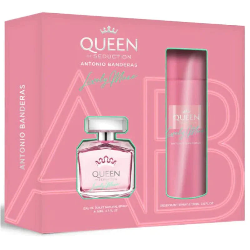 Antonio Banderas Reina de la Seducción Musa Viva Set de 2 Piezas 2.7 Edt L