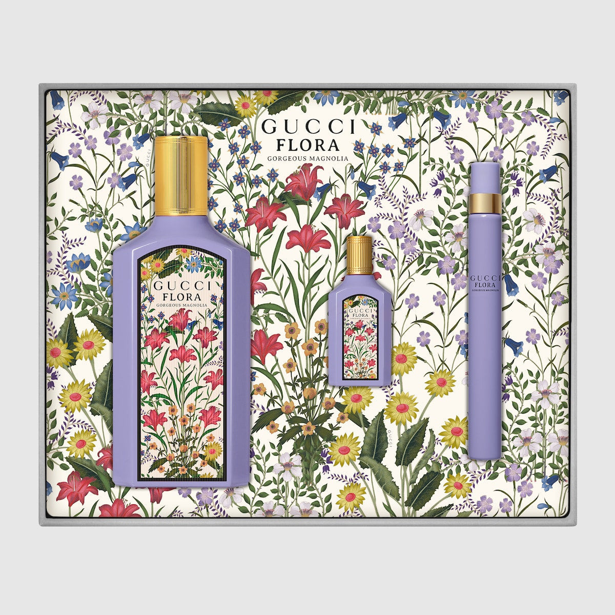 Gucci Set Flora Gorgeous Magnolia 3.3 Edp 3pcs L