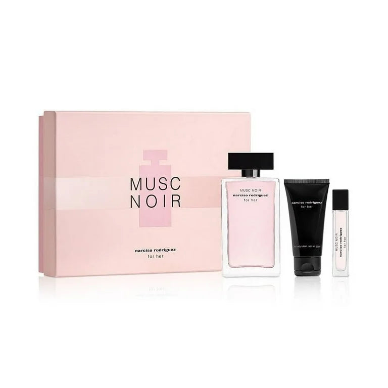 Set Narciso Rodriguez Musc Noir Para Ella 3pc 3.4 Edp L