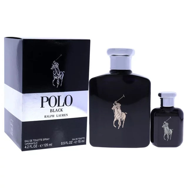 Ralph Lauren Set de Viaje Polo Negro 2pc 4.2 Edt M