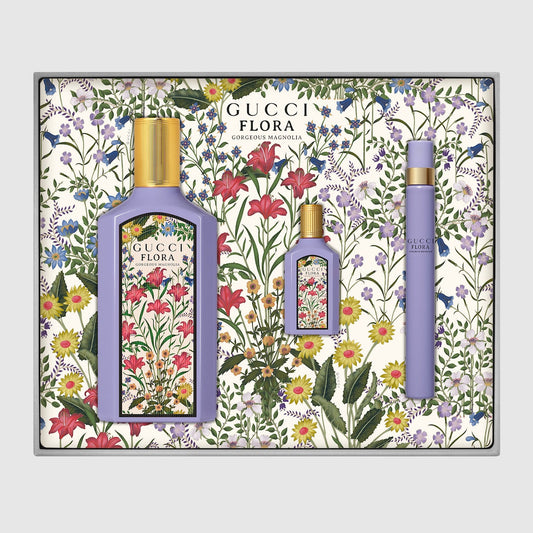 Gucci Set Flora Gorgeous Magnolia 3.3 Edp 3pcs L